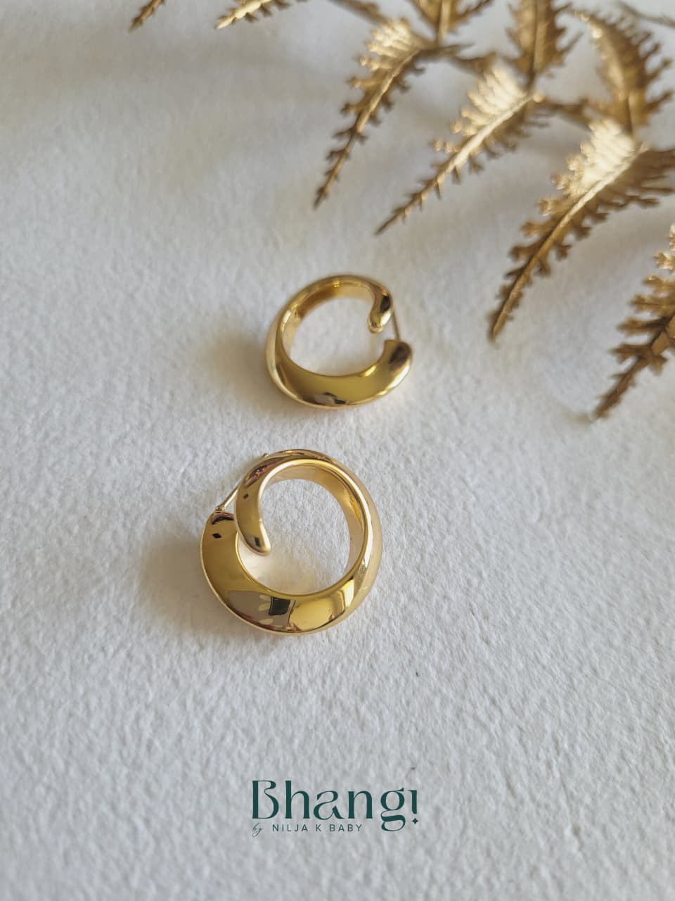 Eclipse Spiral Hoop Earrings