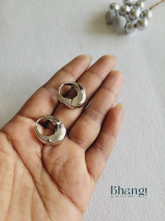 Luna Silver Hoops