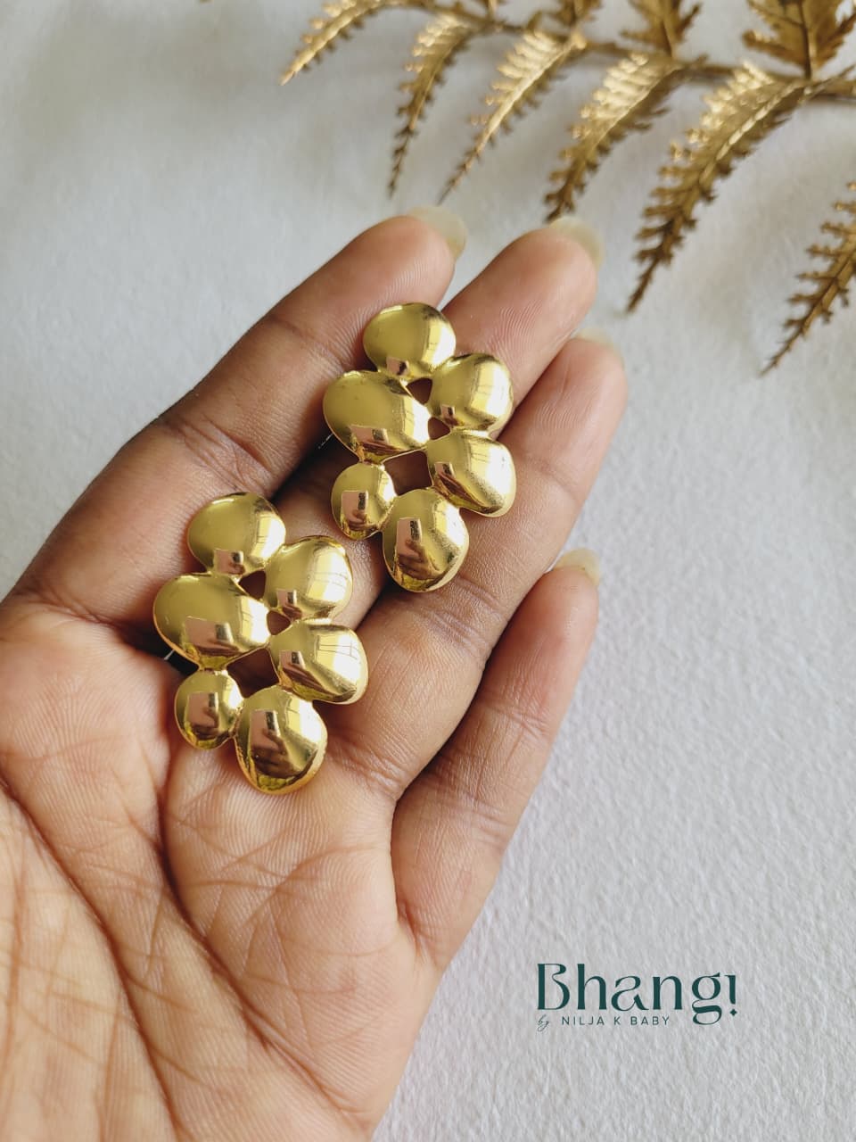 Golden Bloom Studs