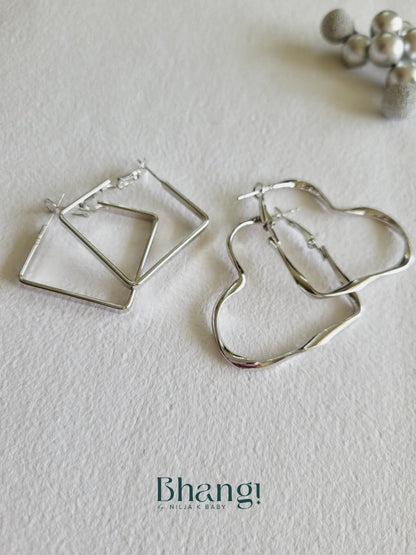 Silver Muse Edit - 6 Pair Earring Combo Set