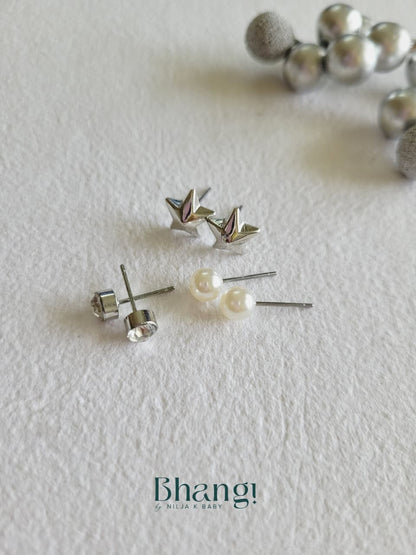 Silver Muse Edit - 6 Pair Earring Combo Set
