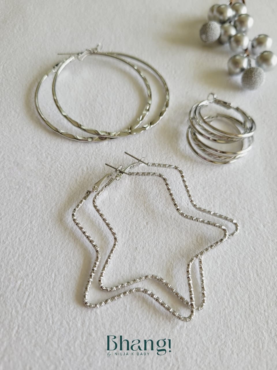Silver Starlight Edit - 6 Pair Earring Combo Set
