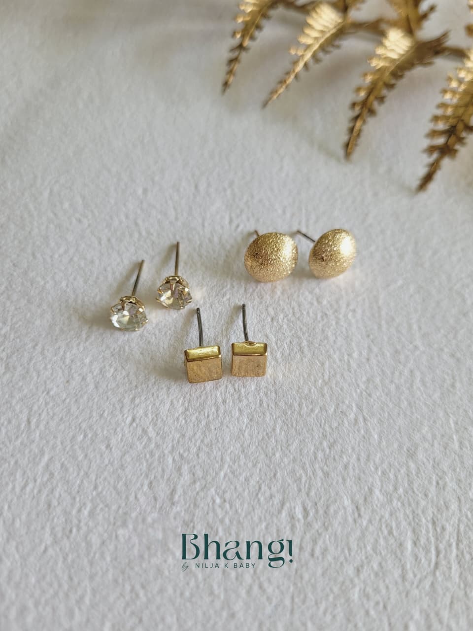 Golden Hearts Edit  - 6 Pair Earring Combo Set