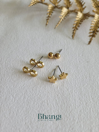 Golden Glow Edit - 6 Pair Earring Combo Set