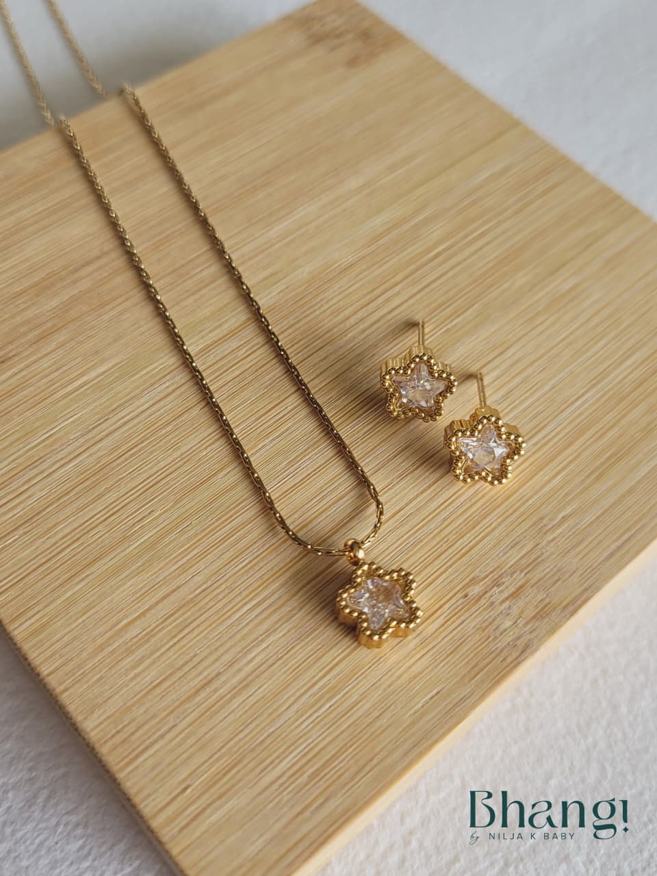 Celeste Star Necklace & Earring Set
