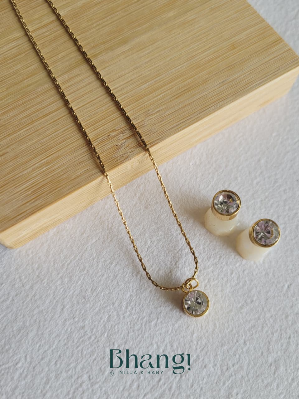 Aurora Solitaire Necklace & Earring Set
