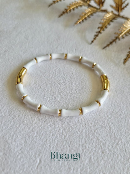 Ivory Bamboo Bangle