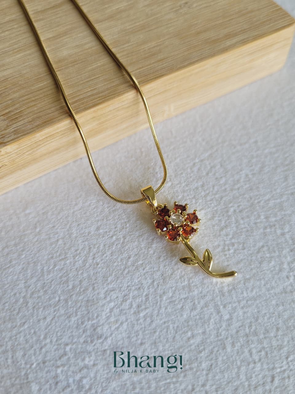 Crimson Blossom Necklace