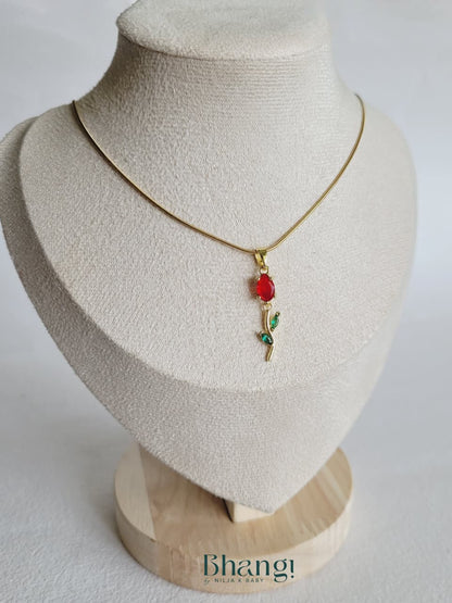 Scarlet Bloom Necklace
