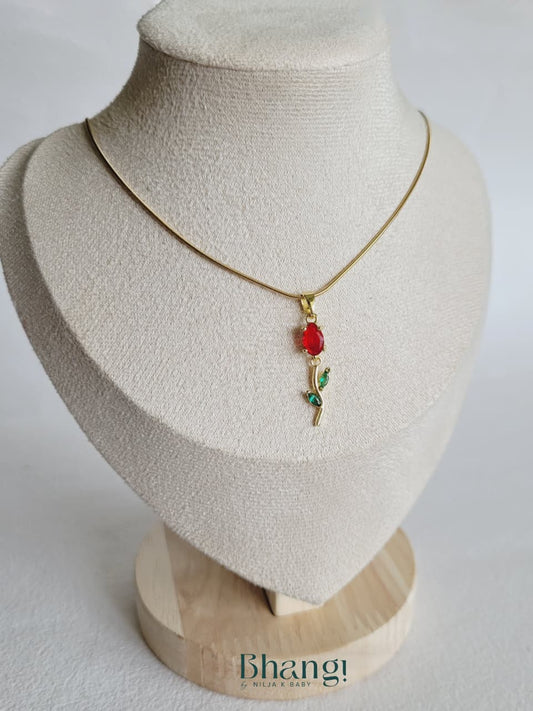 Scarlet Bloom Necklace