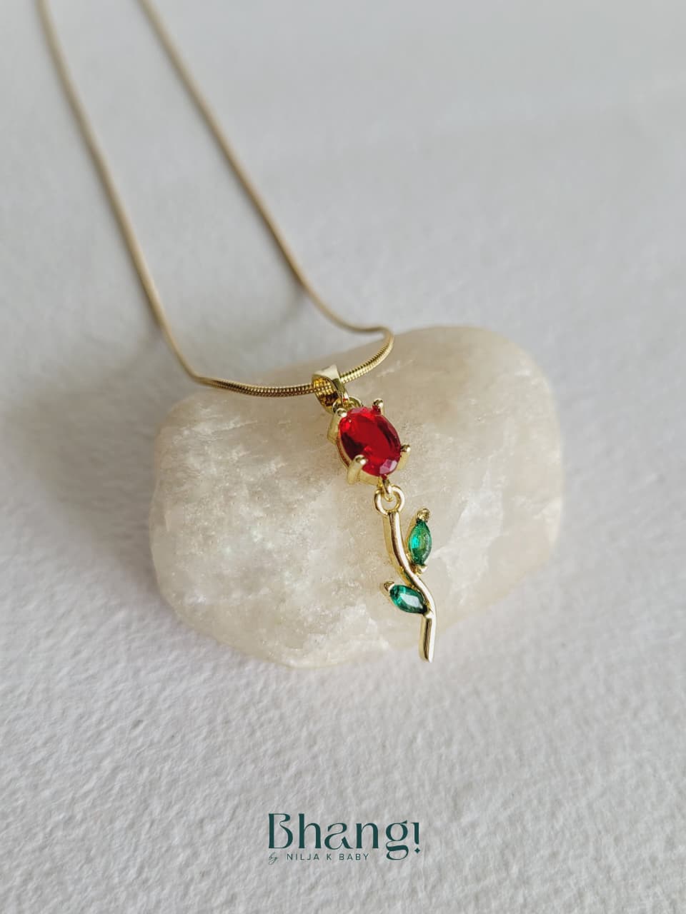 Scarlet Bloom Necklace