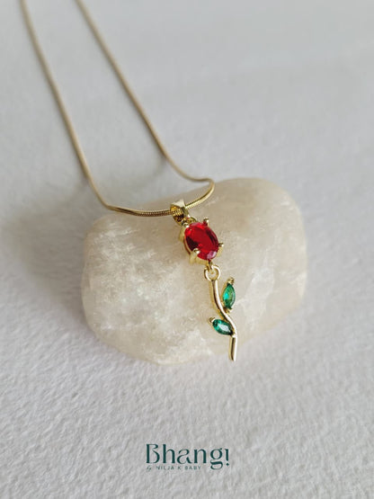 Scarlet Bloom Necklace