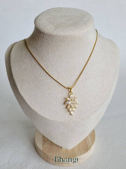 Aurora Bloom Crystal Pendant Necklace