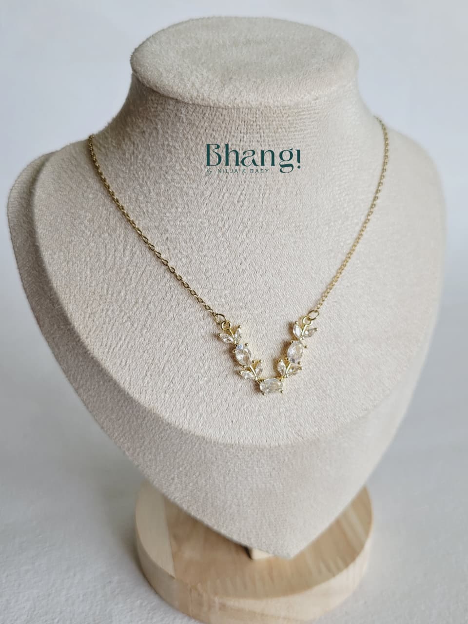 Crystal Vine Pendant Necklace