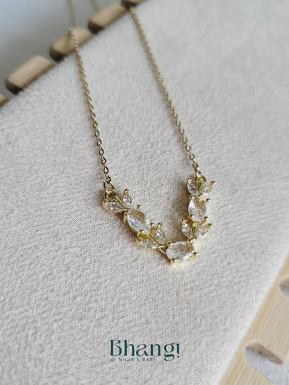 Crystal Vine Pendant Necklace