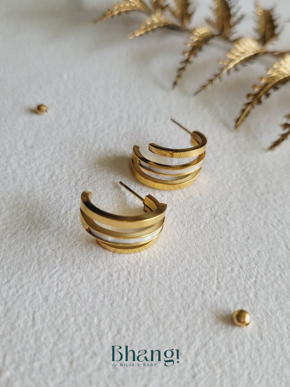 Trinity Layer Hoop Earrings