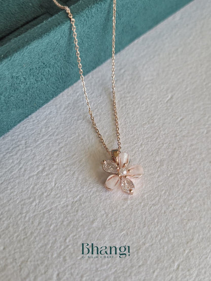 Petaline Bloom Pendant Necklace