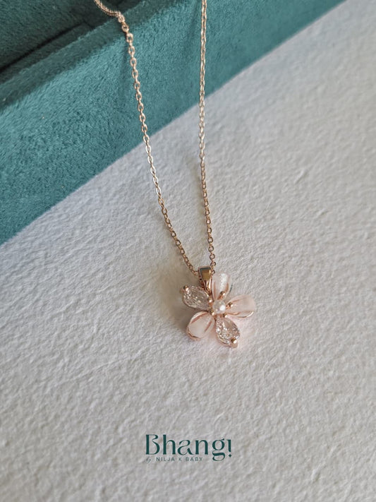 Petaline Bloom Pendant Necklace