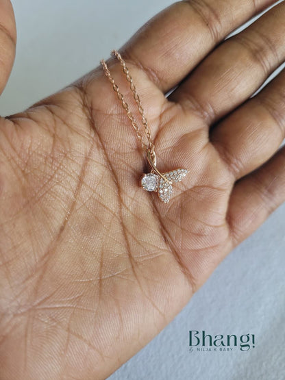 Flutter Bloom Pendant Necklace