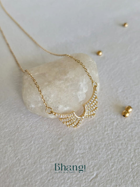 Celestia Wings Pendant Necklace