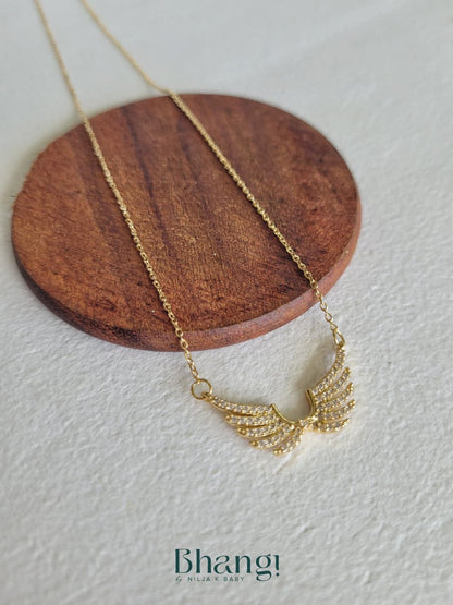 Celestia Wings Pendant Necklace
