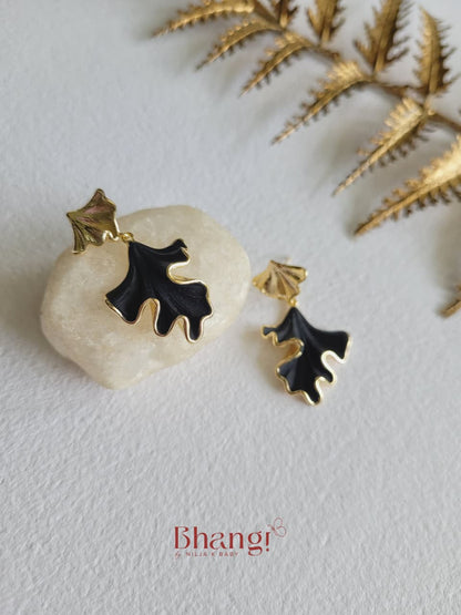 Ginkgo Drop Earrings