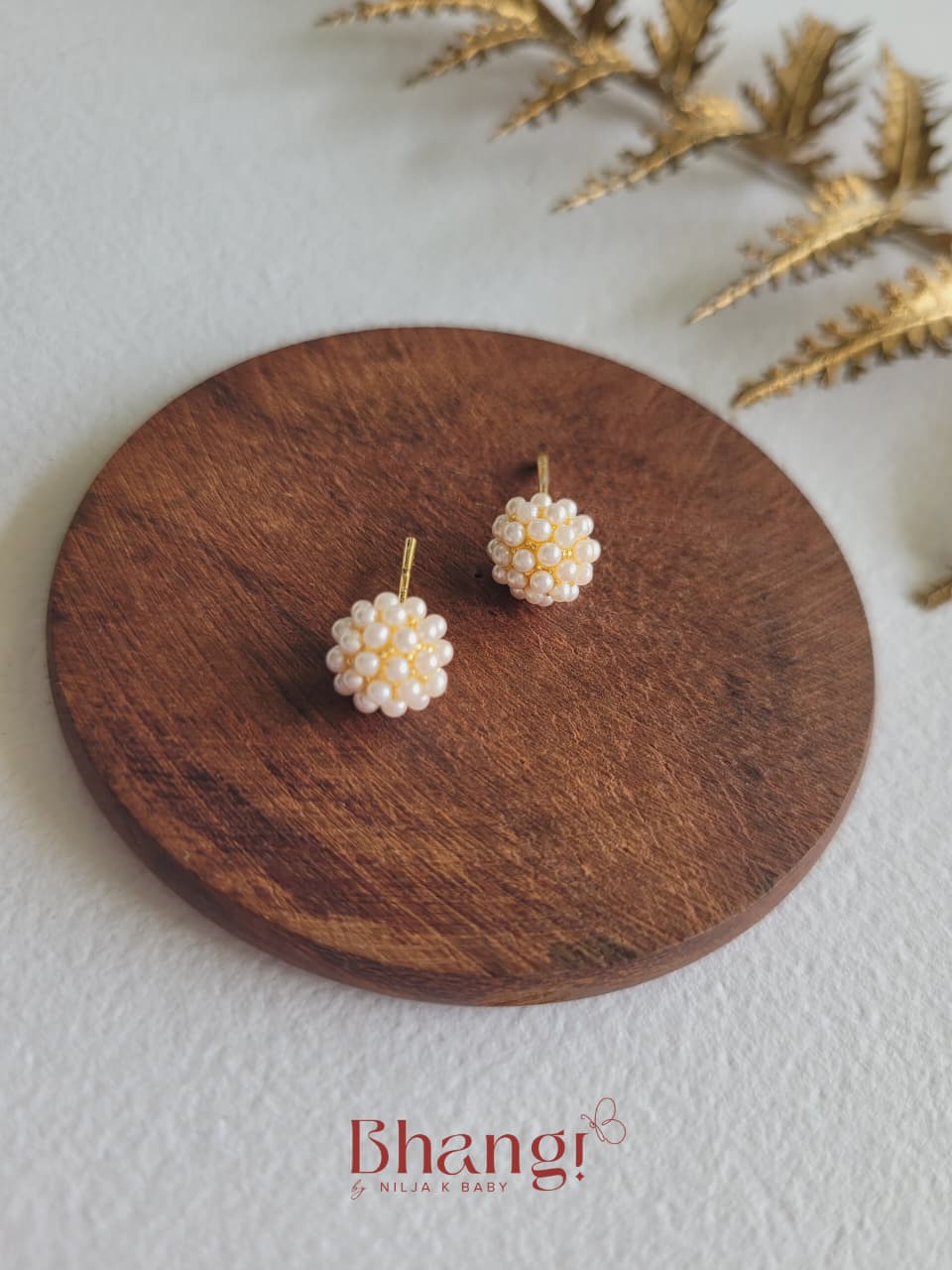 Pearl Bloom Stud Earrings