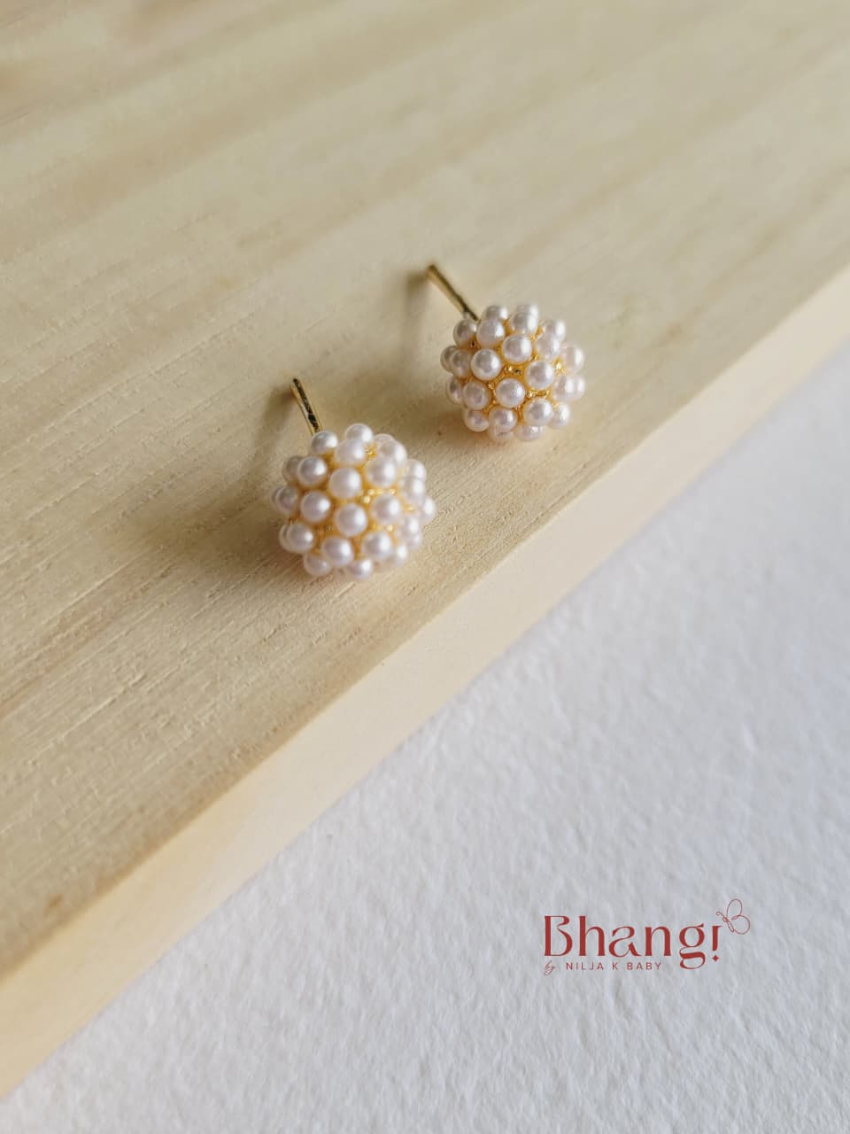 Pearl Bloom Stud Earrings