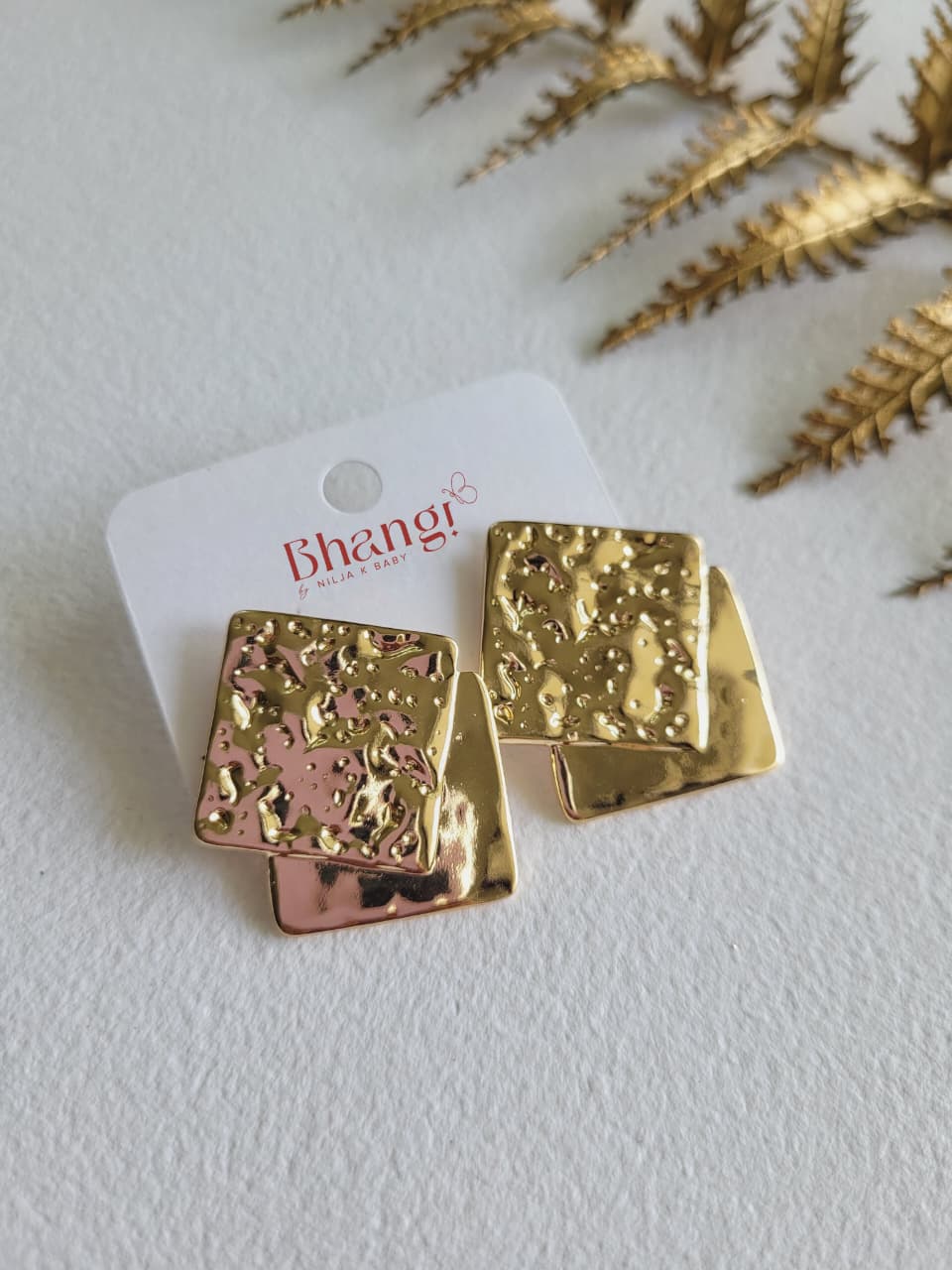 Hammered Layer Earrings