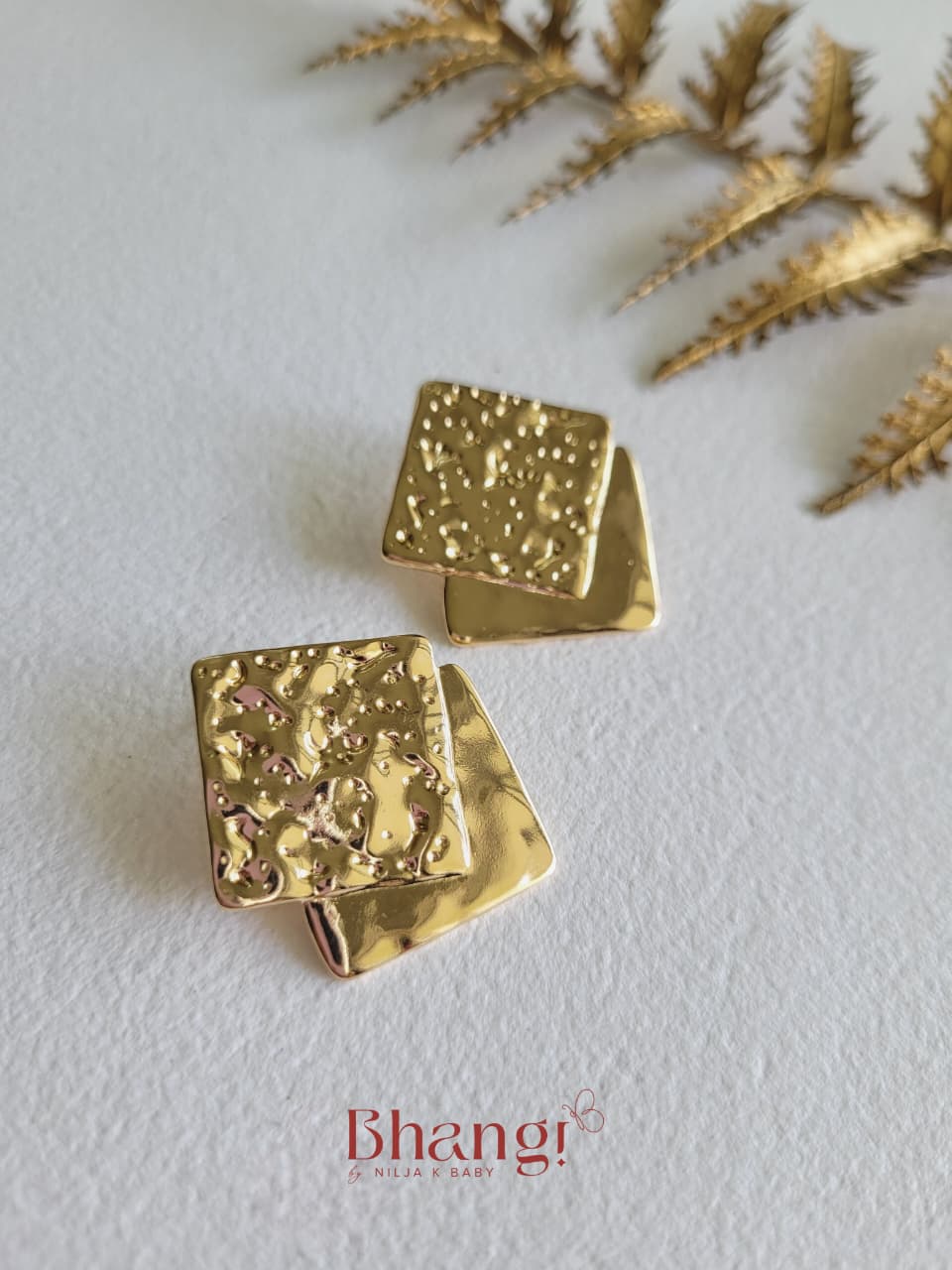 Hammered Layer Earrings