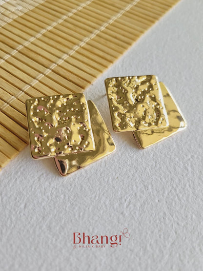 Hammered Layer Earrings