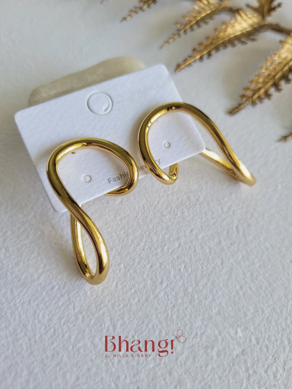 Golden Infinity Earrings