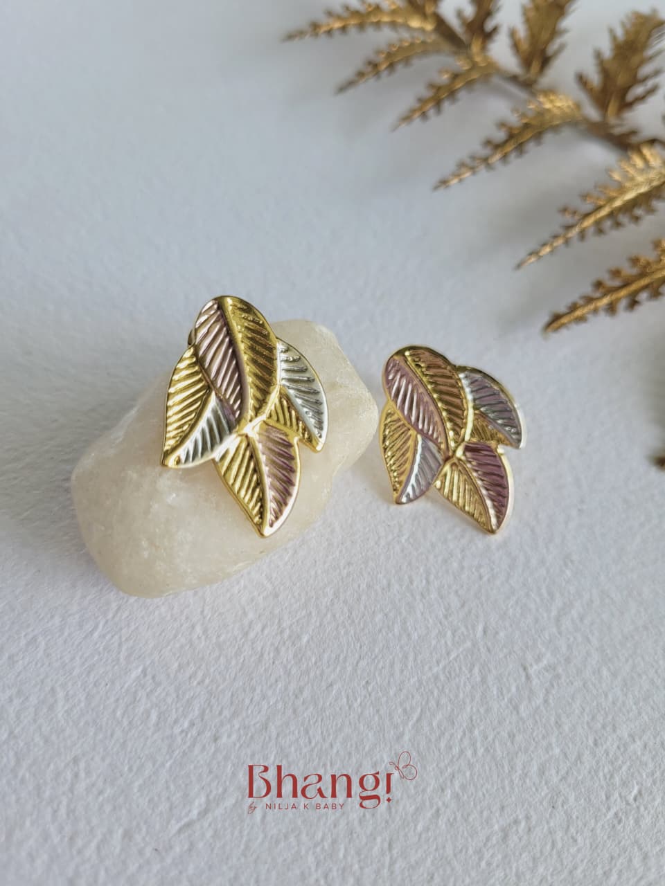 Evergreen Dual-Tone Earrings