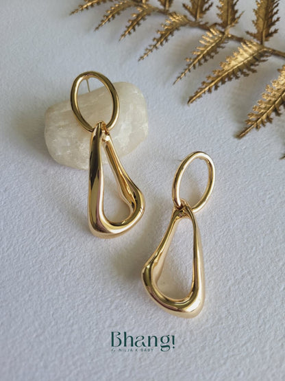 Aurea Sculpted Loop Earrings