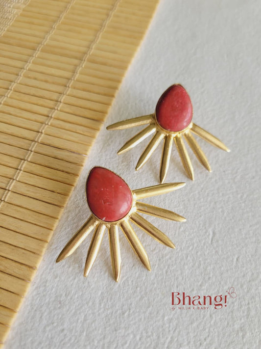 Coralia Ray Statement Stud Earrings