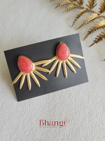 Coralia Ray Statement Stud Earrings