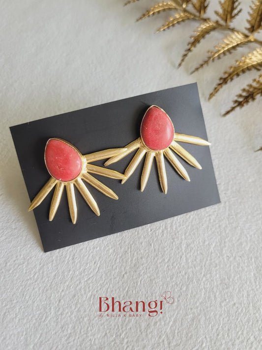 Coralia Ray Statement Stud Earrings