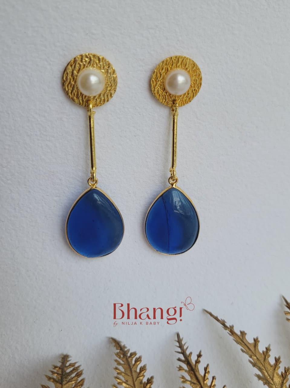 Sora Blue Drop Earrings
