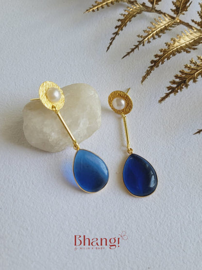 Sora Blue Drop Earrings