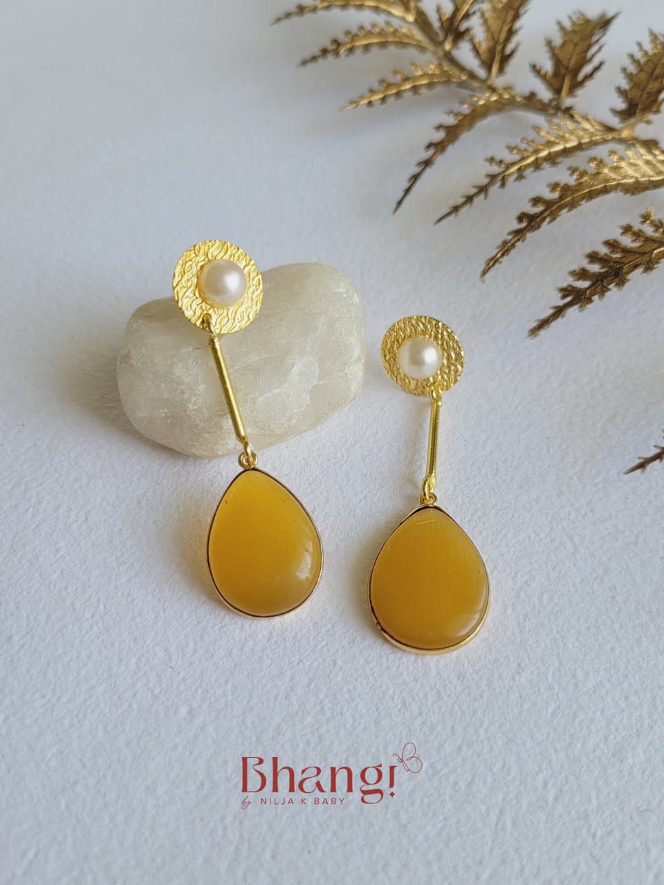 Sora Amber Drop Earrings