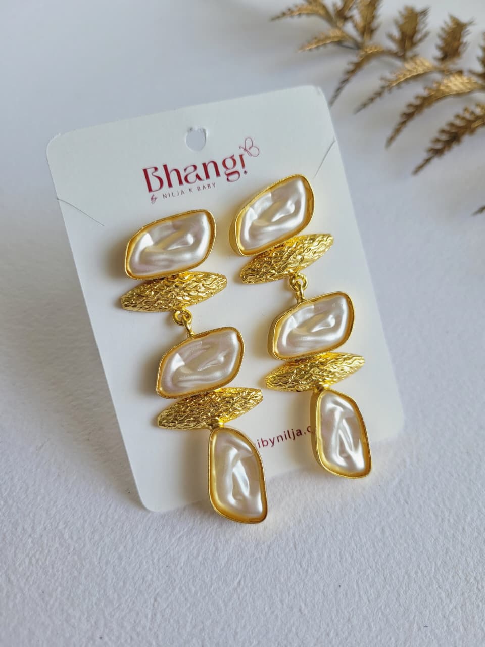 Aurelia Pearl Sculpt Earrings