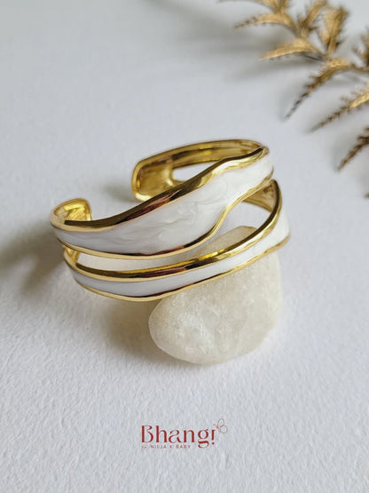 Ivory Cascade Cuff