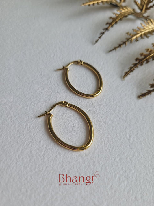 Eterna Oval Hoops