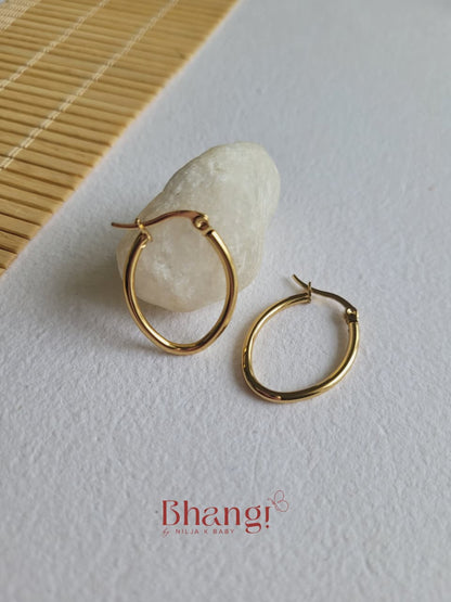 Eterna Oval Hoops