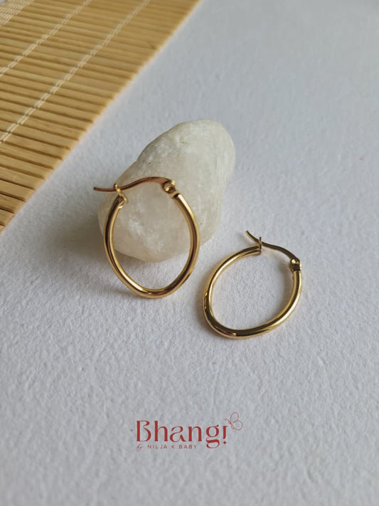Eterna Oval Hoops