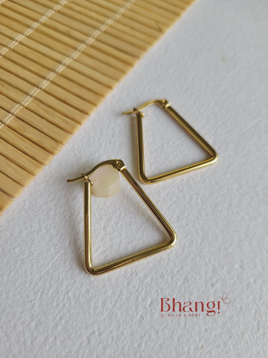Prism Triangle Hoops