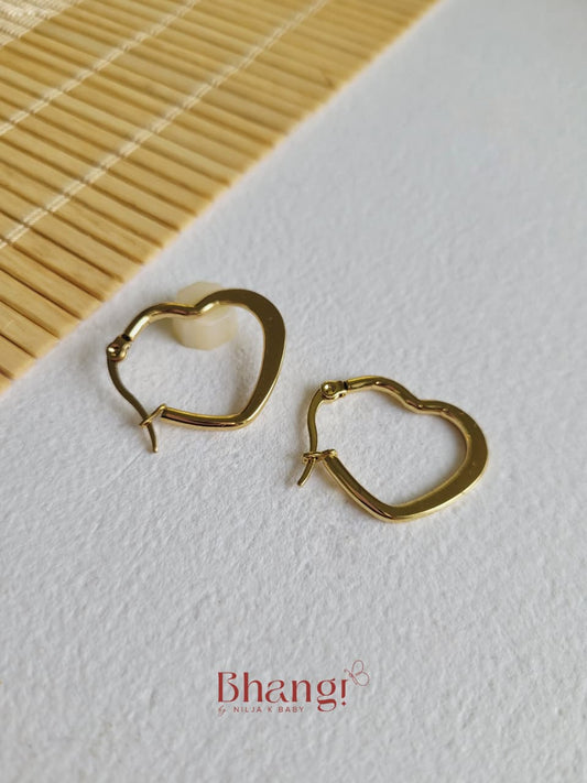Amora Heart Hoops