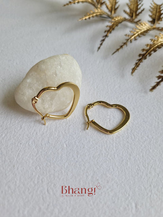 Amora Heart Hoops