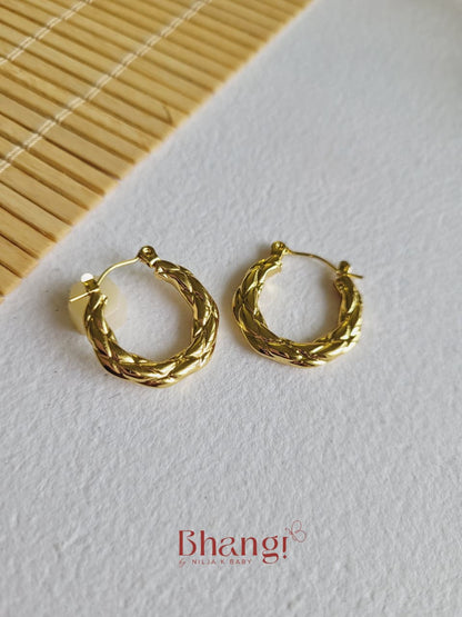 Aurelia Braided Hoops