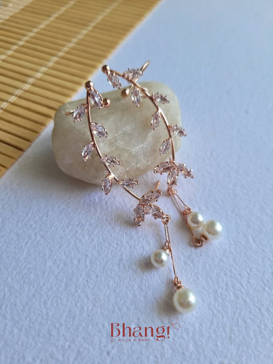Pearl Blossom Ear Cuff